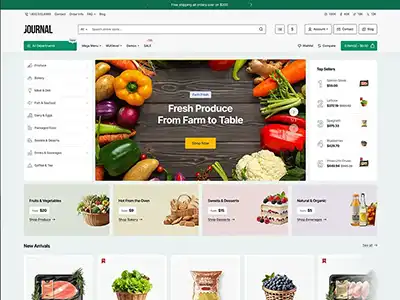 Fresh Market sanal market teması