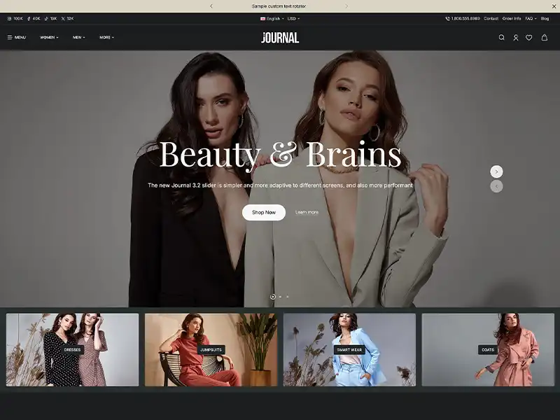 Fashion Elite Tema Görünümü