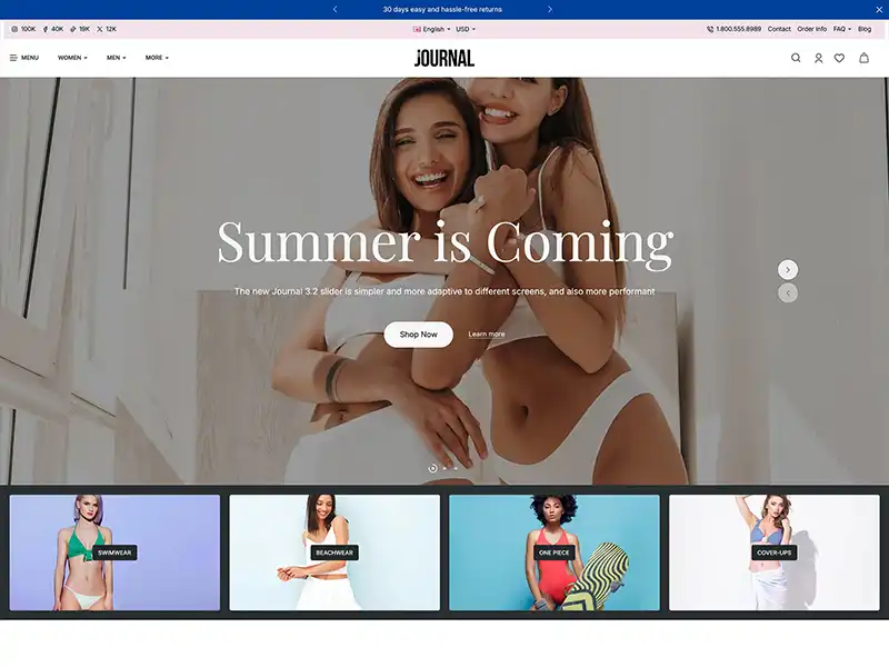 Dream Lingerie İç Giyim E-Ticaret Teması Arayüzü