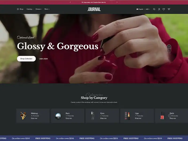 Glamour Box Tema Görünümü