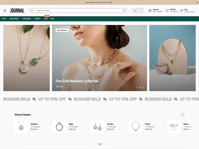 Luxury Gold Tema Görünümü