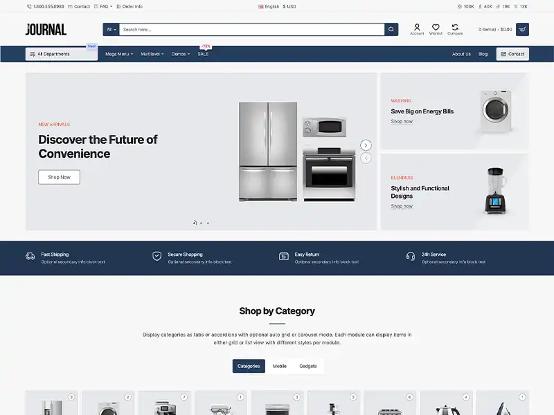 Home Tech Tema Görünümü